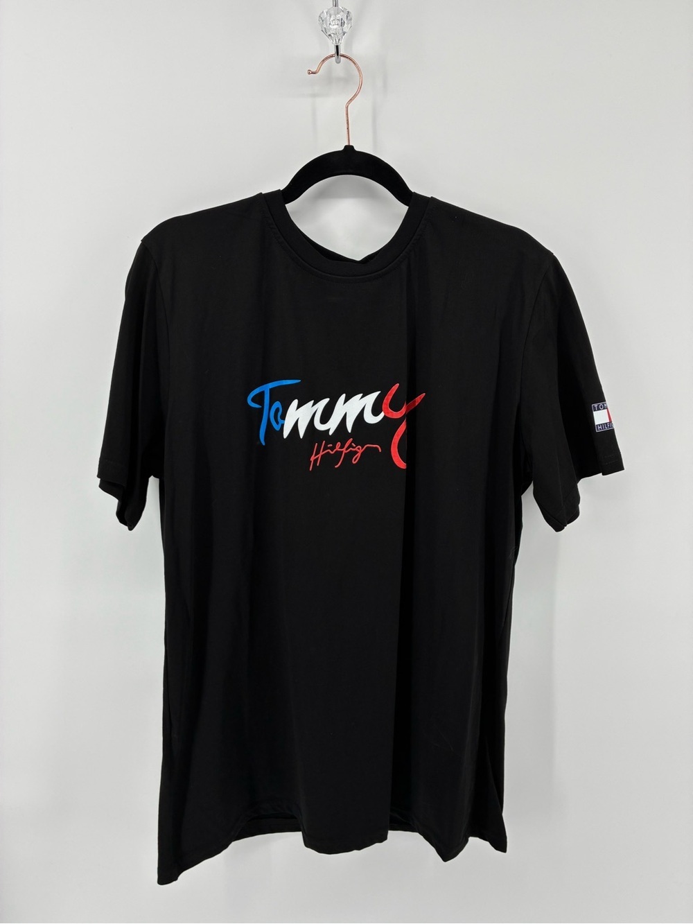 Tommy Hilfiger Black Logo Script TβShirt